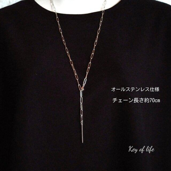 Key of Life▶︎ALLサージカルステンレス チェーン ロングネックレス