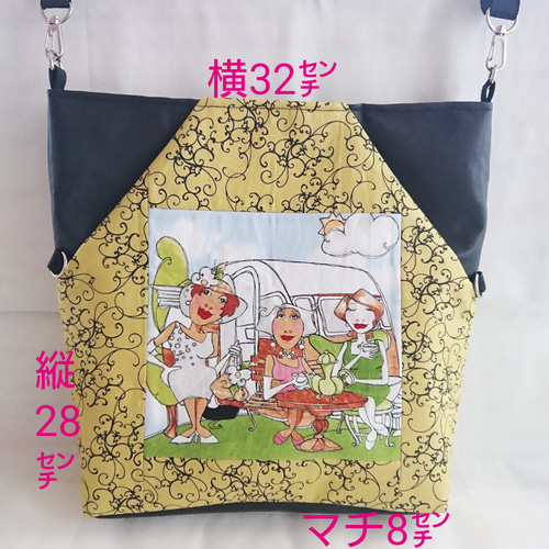 P ロラライハリス ・ショルダーバッグ ・サコッシュ ・ポケット  