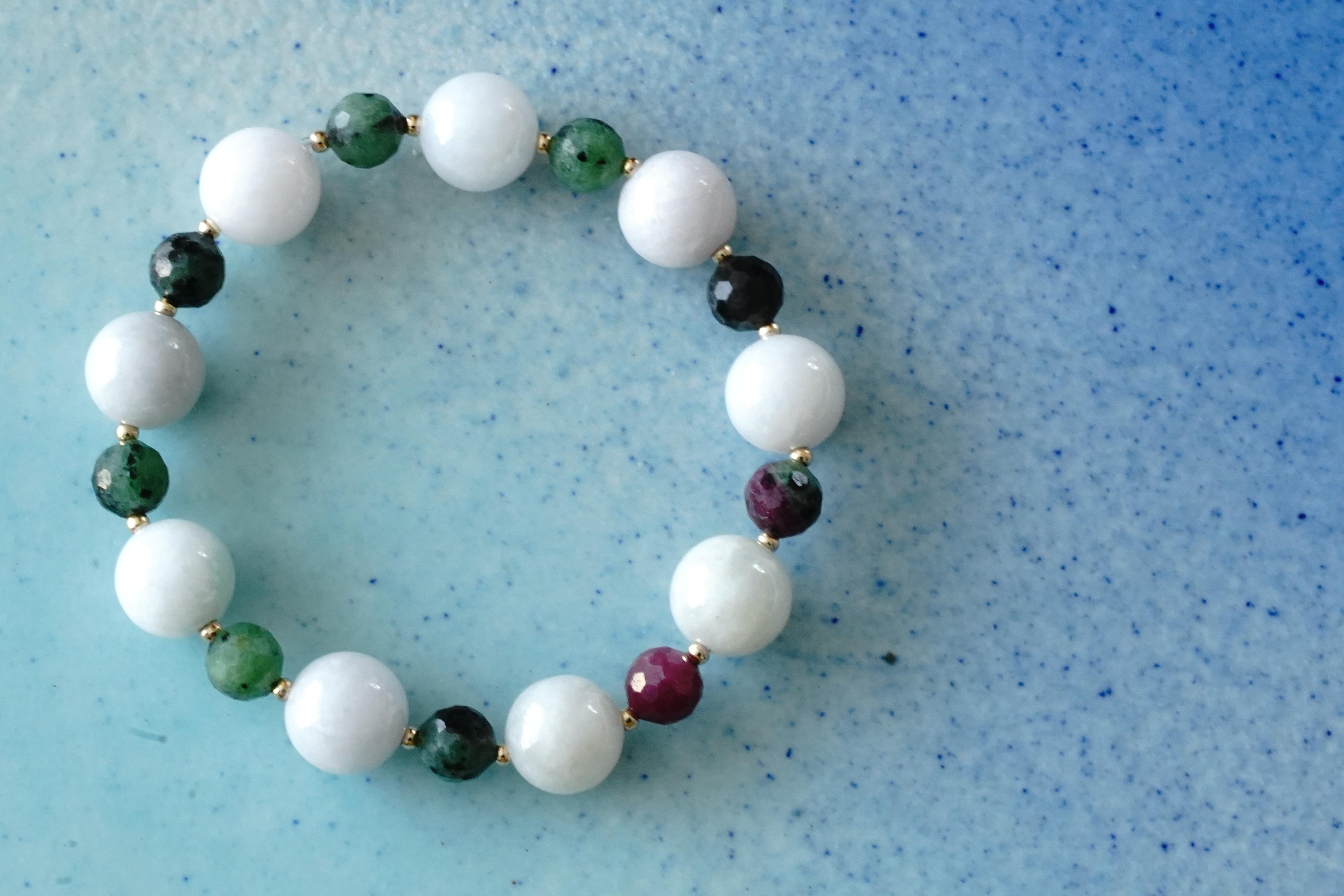 Op.7『Success』　ホワイトジェダイト×ルビーインゾイサイト