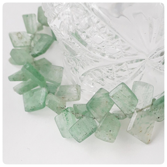 グリーンアベンチュリン ﾗﾌｽﾗｲｽｶｯﾄL 4個 天然石 ☆buchuchu☆ 通販