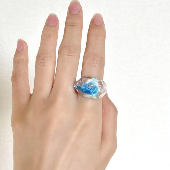 -幻想-　ガラス リング glass ring 3枚目の画像
