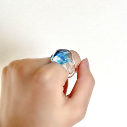 -幻想-　ガラス リング glass ring 2枚目の画像