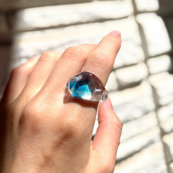 -幻想-　ガラス リング glass ring 4枚目の画像