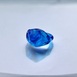 -Spirit blue- ガラス リング glass ring 3枚目の画像