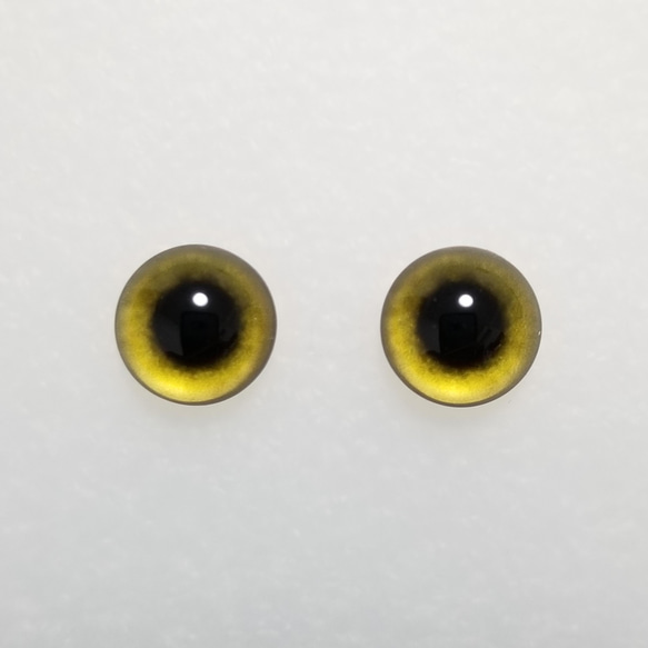 Q12　猫の瞳　１２㎜　グラスアイ　羊毛フェルト用 1枚目の画像