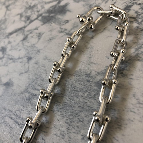 ☆ハードウェアネックレス☆シルバー925製46cm☆1コマ22mm☆事前 ☆ハードウェアネックレス☆シルバー925製46cm☆1コマ22mm☆事前