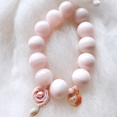 天然石♡レア♡ピンククレイジーレースアゲートのピアス14kgf 天然石♡レア♡ピンククレイジーレースアゲートのピアス14kgf