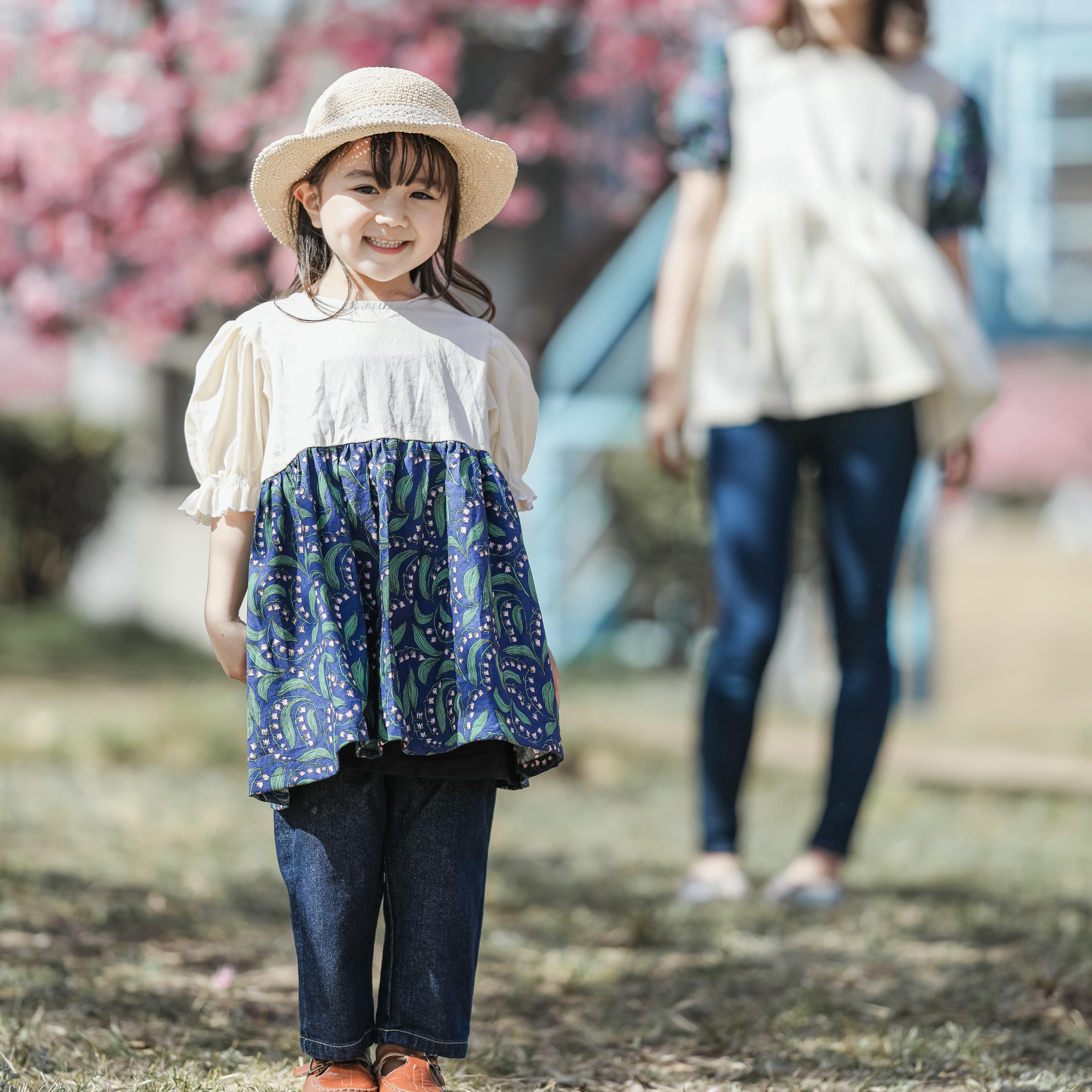 【2026年3月まで】 Girls 春を呼ぶスズランチュニック/半袖/春/お出掛け/お揃い/