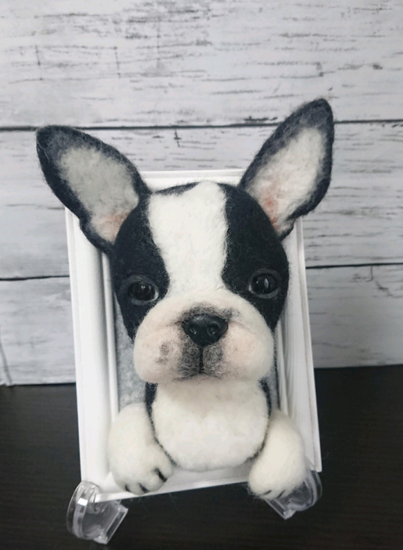 羊毛フェルト ボストンテリア