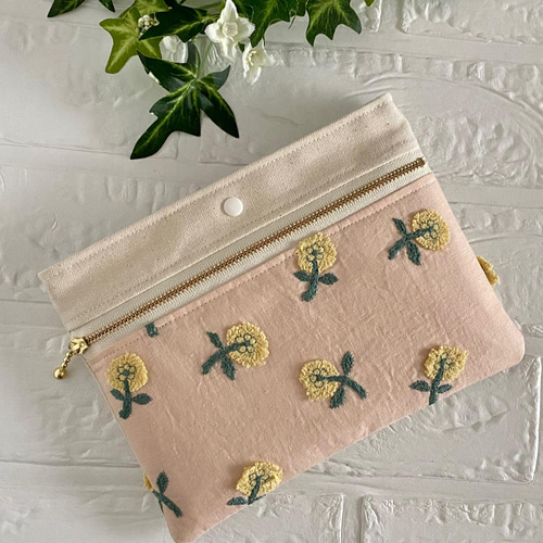 ミナペルホネン 通帳ケース ポーチ skip ポーチ ユーカリ 通販｜Creema  