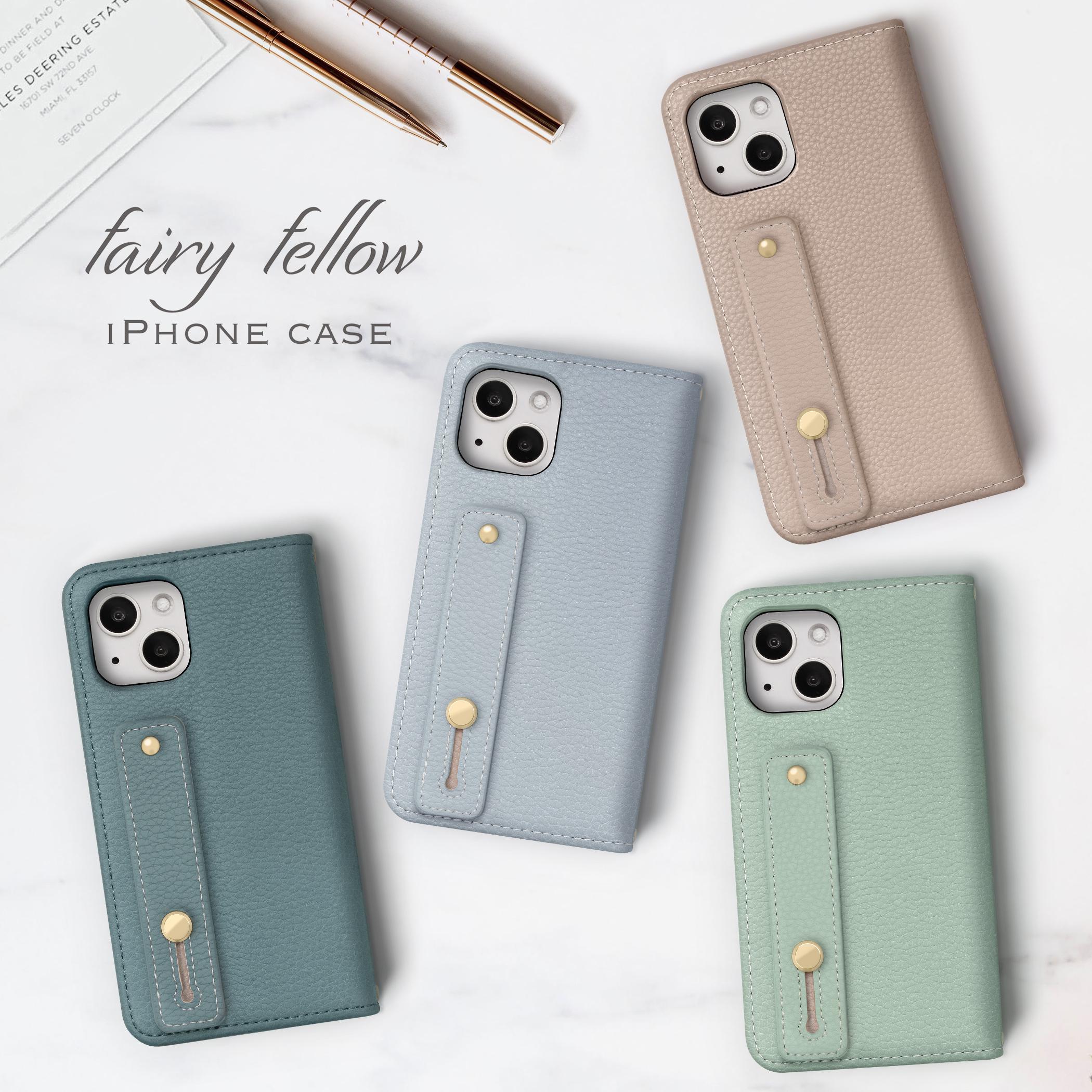 iPhone13 ケース 手帳型 ホールドベルト付き iPhone12 ケース mini iPhone11 スマホケース iPhoneケース・カバー fairy fellow 通販|Creema(クリーマ) iPhoneケース iPhone11 シンプルで高級感のあるブルーグレー