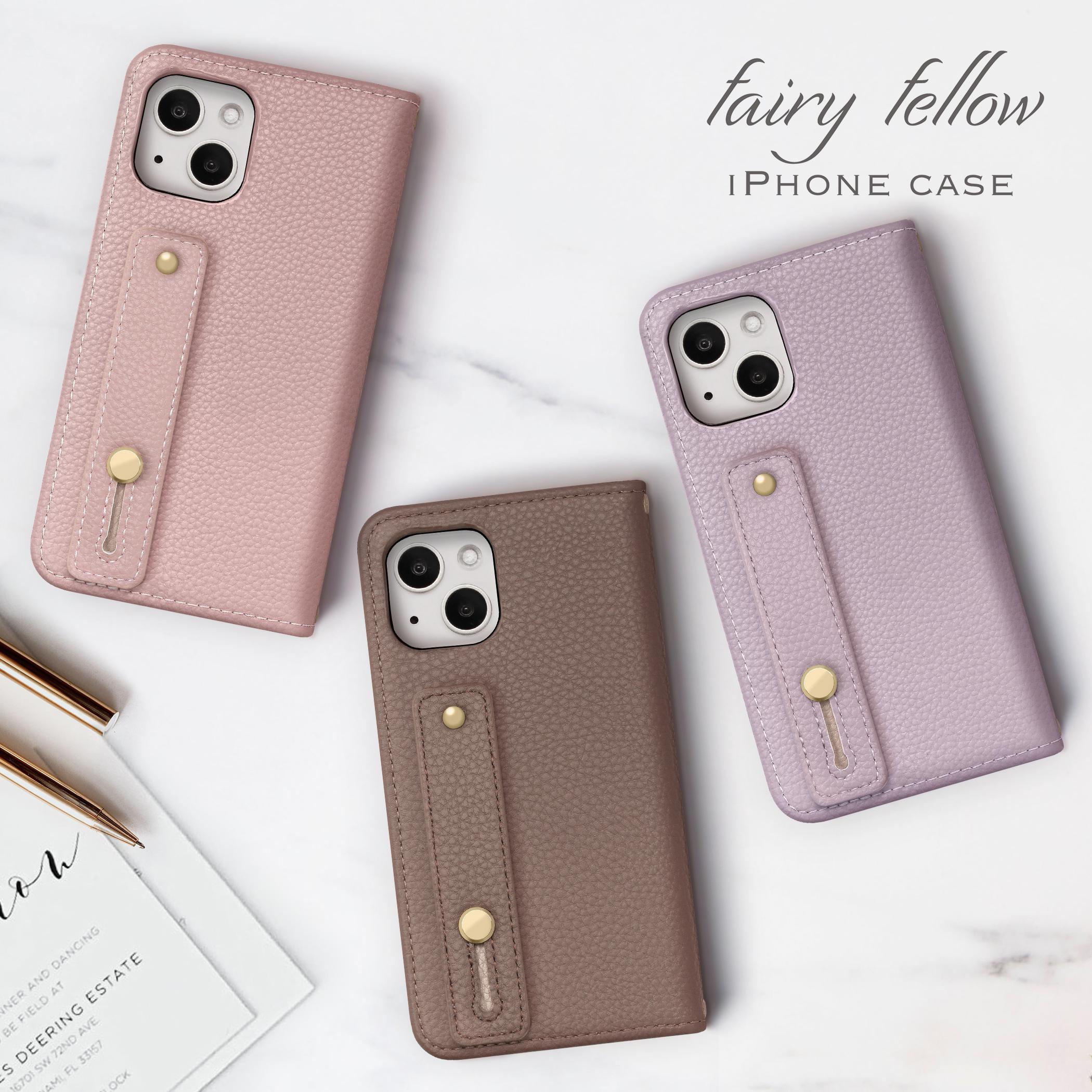 iPhone13 ケース 手帳型 ホールドベルト付き iPhone12 ケース