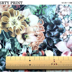 リバティ【ラミネート】ペインテッドジャーニー　渋MIX（30cm×50cm）カット済　ビニコ　生地　はぎれLIBERTY 4枚目の画像