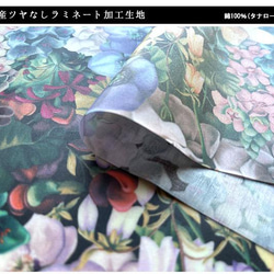 リバティ【ラミネート】ペインテッドジャーニー　カラフル（30cm×50cm）カット済　ビニコ　生地　はぎれLIBERTY 3枚目の画像