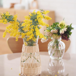 ★受注制作★ ラタンのフラワーベース(L) 4枚目の画像