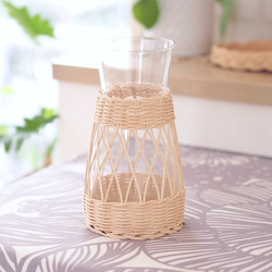 ★受注制作★ ラタンのフラワーベース(L) 5枚目の画像