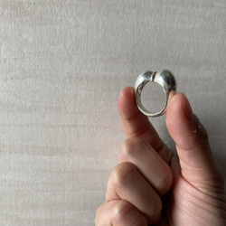 apricot ring【silver925】　大ぶり　個性的　シルバー　シルバー925 大ぶりリング　シルバーリング 9枚目の画像