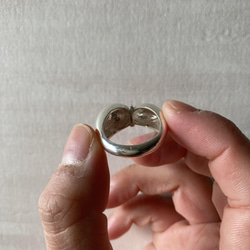 apricot ring【silver925】　大ぶり　個性的　シルバー　シルバー925 大ぶりリング　シルバーリング 8枚目の画像