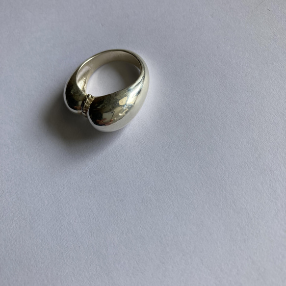 apricot ring【silver925】　大ぶり　個性的　シルバー　シルバー925 大ぶりリング　シルバーリング 4枚目の画像