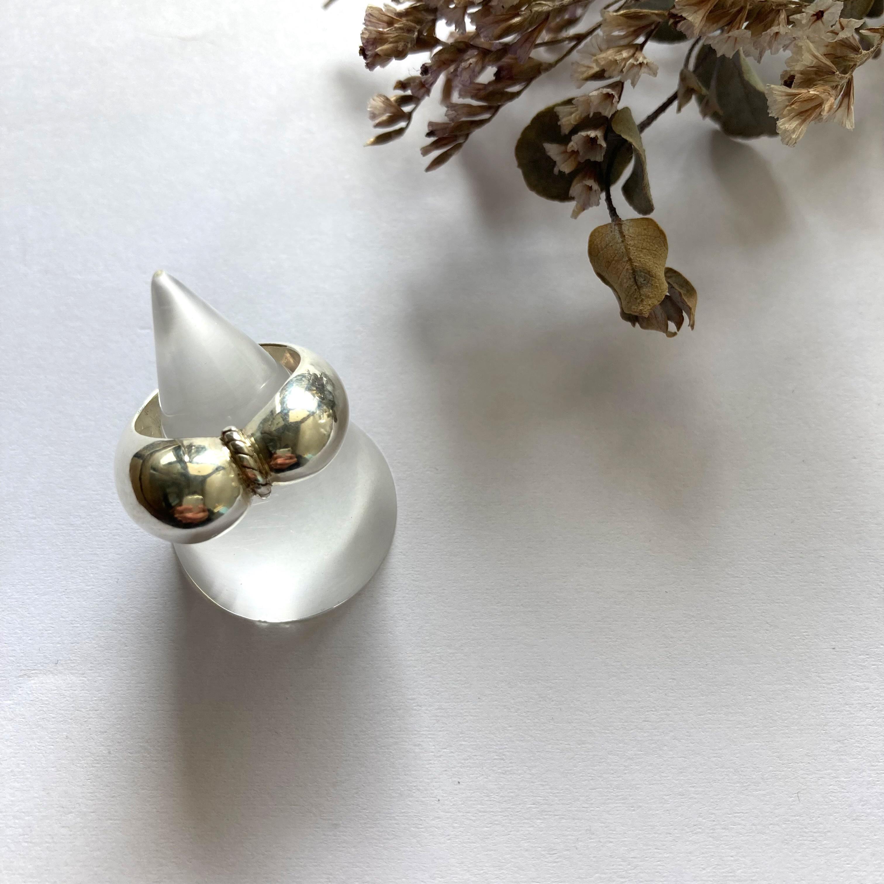 個性際立つ。杏モチーフのシルバーリング apricot ring【silver925】