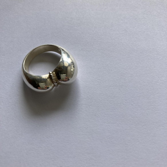 apricot ring【silver925】　大ぶり　個性的　シルバー　シルバー925 大ぶりリング　シルバーリング 5枚目の画像