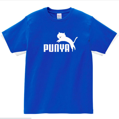 子供服】5ozプーニャ猫Tシャツ パロディ面白い おもしろ親子お