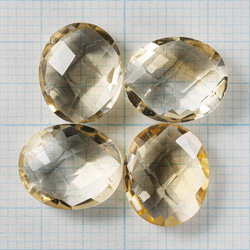 1粒売り　宝石質シトリンAAA　ルース　オーバルクッションカット12×10mm 3枚目の画像