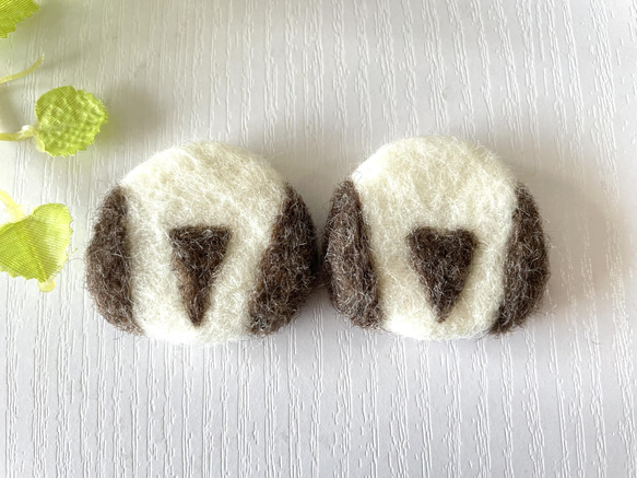 シマエナガちゃんのクッキーホルダー・ラズベリー【羊毛フェルト】 8枚目の画像