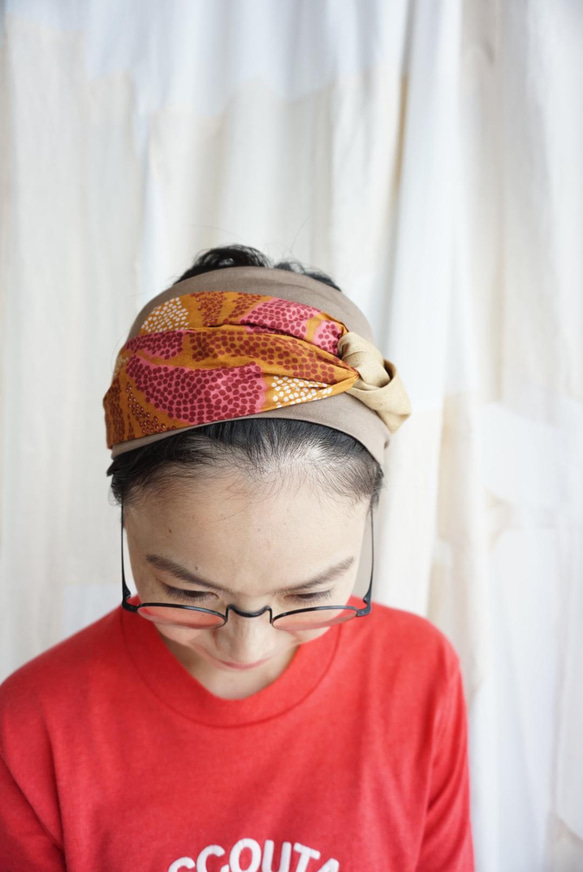 patchwork turban (cotton mix 21ss-q) 4枚目の画像