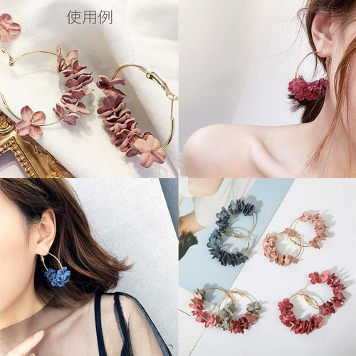 フープピアス ピアスパーツ バネ式 ハンドメイド アクセサリー