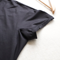 ⁂ラスト1。秋ＳＡＬＥ『ハイネック ドルマン袖ゆったり幅広ロング ワンピ―ス』上質とろみ伸縮Tシャツ・カットソーR16 6枚目の画像