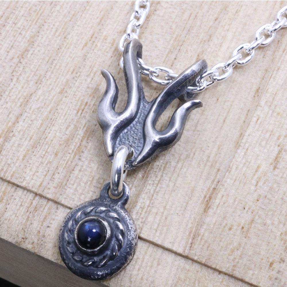 ネックレス メンズ : 火龍 岩石玉 ペンダント ブランド 和柄 ガーネット ブルートパーズ アメジスト ペリドット