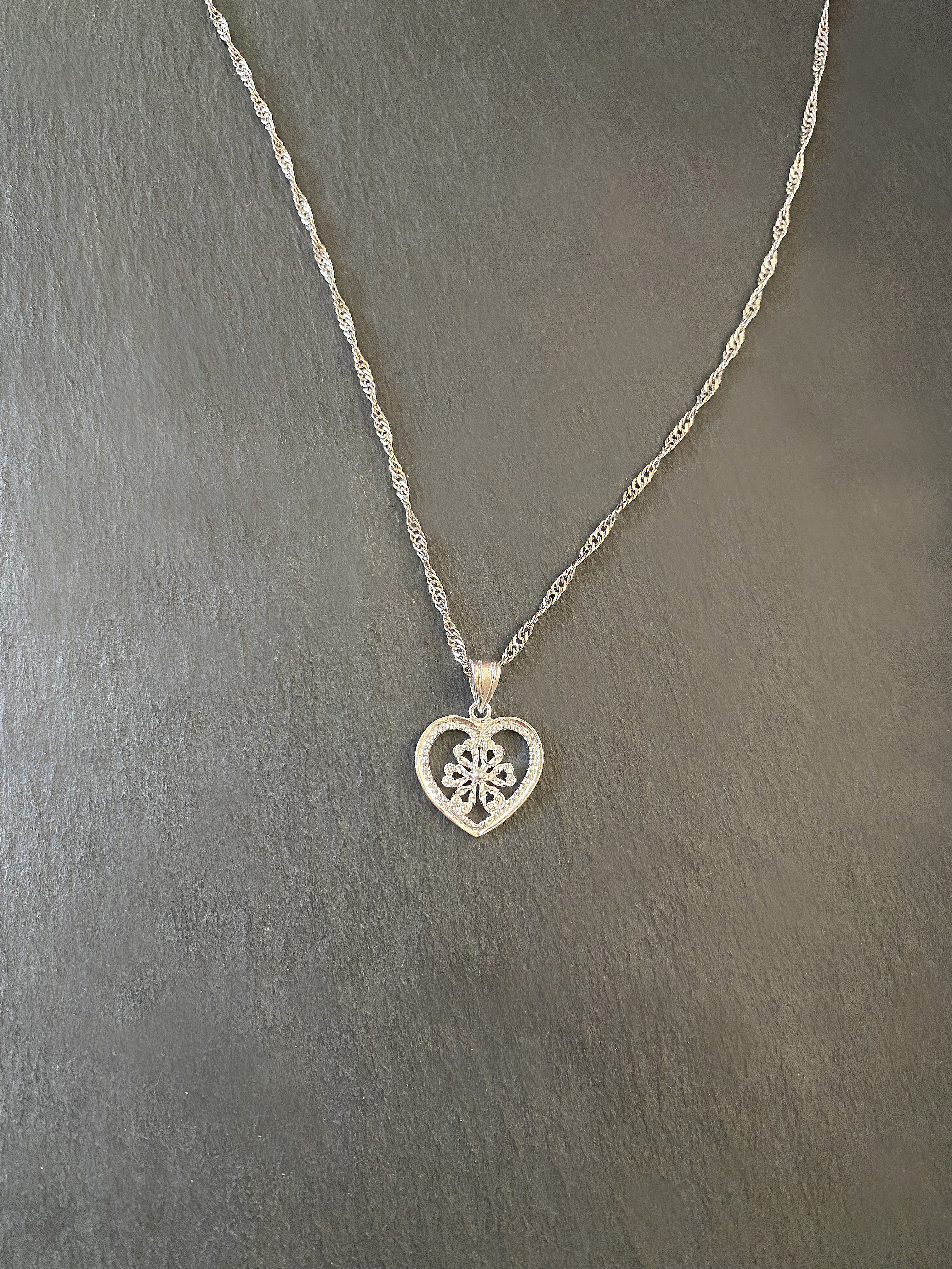 【銀線細工】Heart(S)ネックレス/SV925