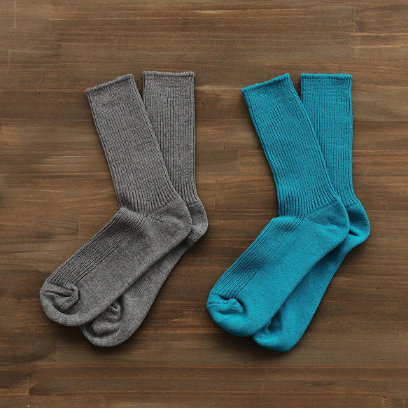 再生棉襪，細羅紋天然材質襪子，23-25公分（灰色）。 第6張的照片