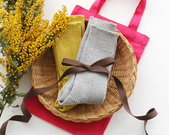 ギフトに✦ 選べる靴下2点＋ミニトートセット｜ラッピング&送料無料+Creema限定 1枚目の画像