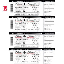 【映画チケット風】エスコートカード 〜オーダーメイドで作成いたします！〜（PDFデータを作成いたします） 11枚目の画像