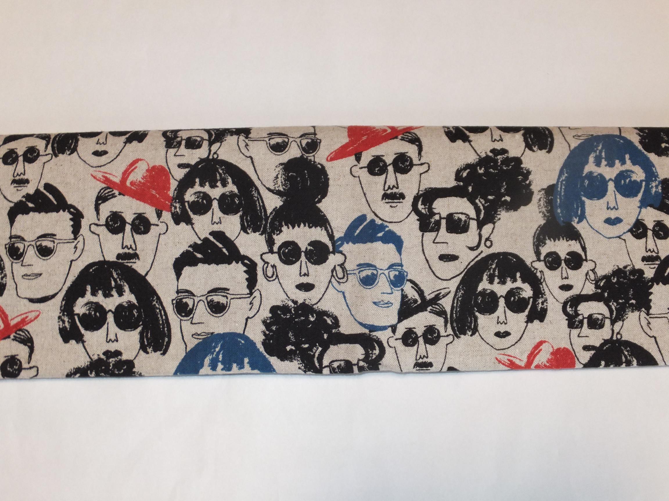 長尺　半幅帯　「ヒューマン　白」