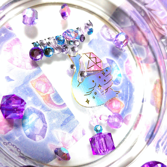 ❤感謝品★Dream Tears Purple Blue(右下)★partyまつげ ドリーム スワン ティアーズ青紫 5枚目の画像