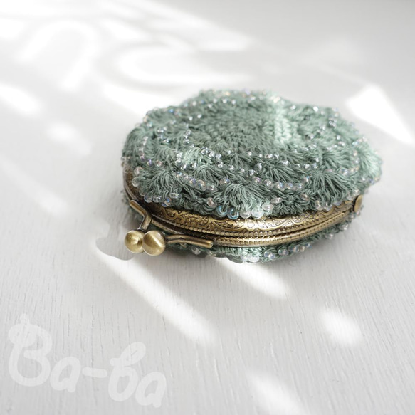 Ba-ba handmade Crochet round pouch  No.C1552 第2張的照片