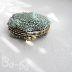 Ba-ba handmade Crochet round pouch  No.C1552 第3張的照片