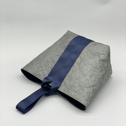 【特殊輕質材質】單手柄包（橄欖灰x海軍藍，手柄顏色：海軍藍） 第11張的照片