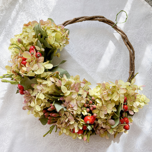 8.秋色紫陽花ハーフリース