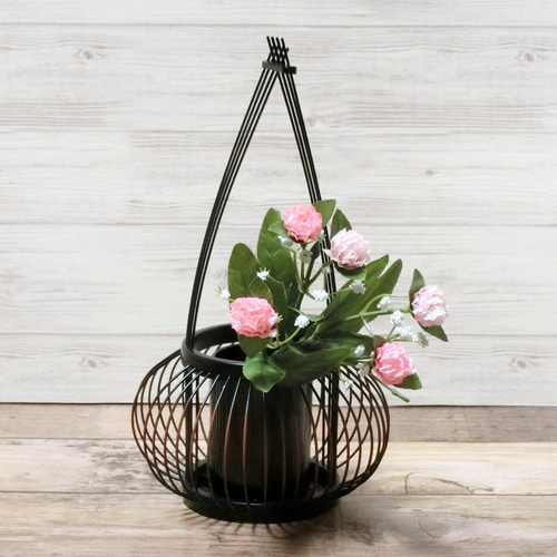 駿河竹千筋細工 花器 千姫 塗り 伝統工芸の竹細工 一輪挿し・花瓶