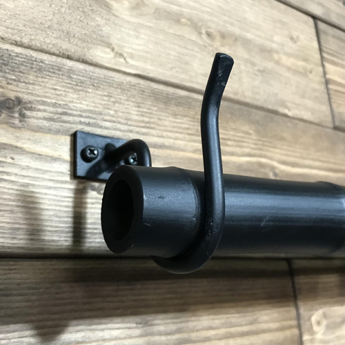 アイアン 暖簾掛け アイアンフック 壁付 金物 2個セット その他