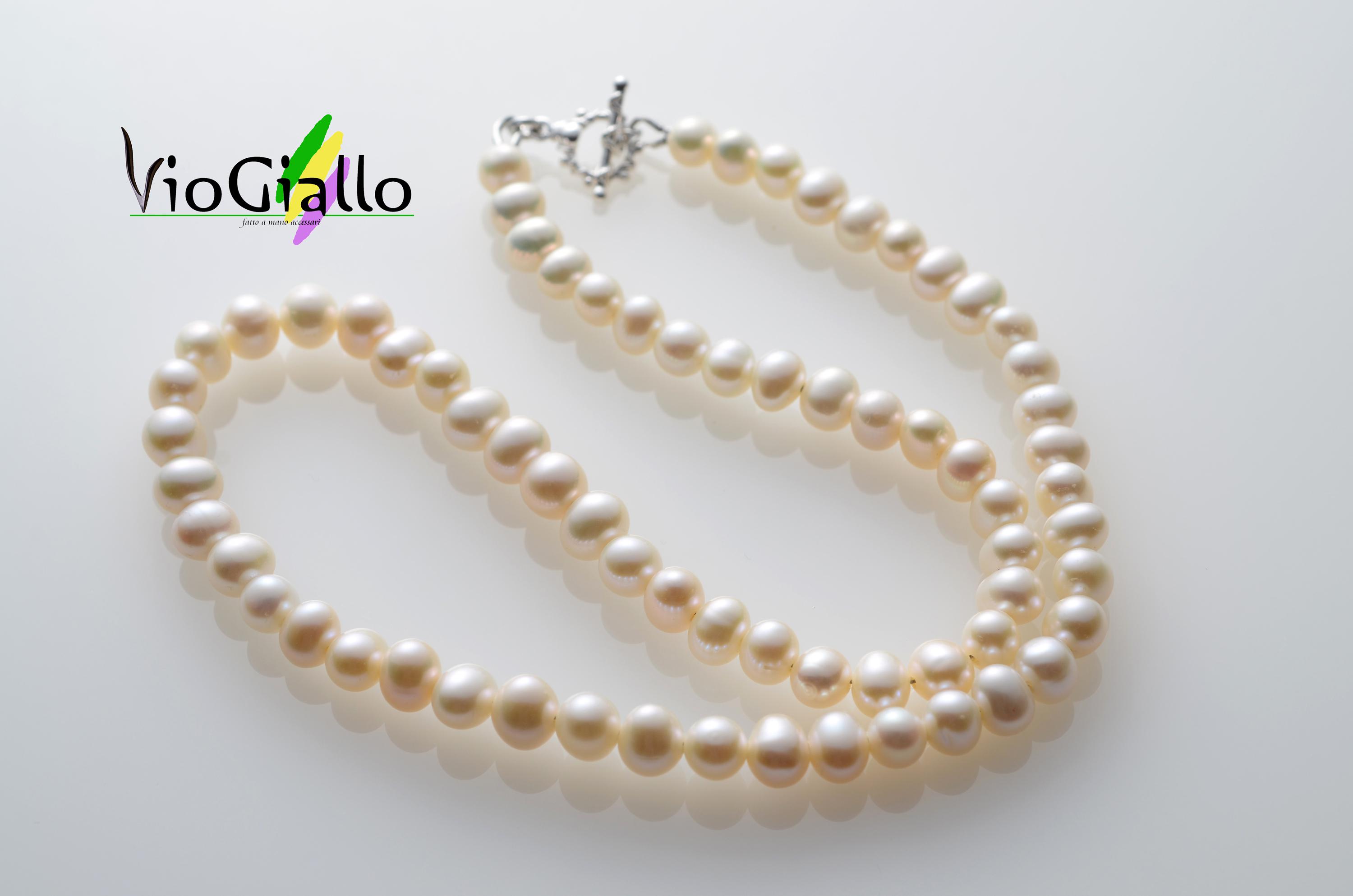 淡水パール(ポテト形)のネックレス