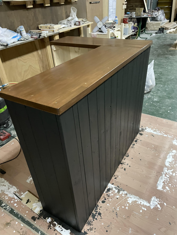 L型カウンター　　レジカウンター 