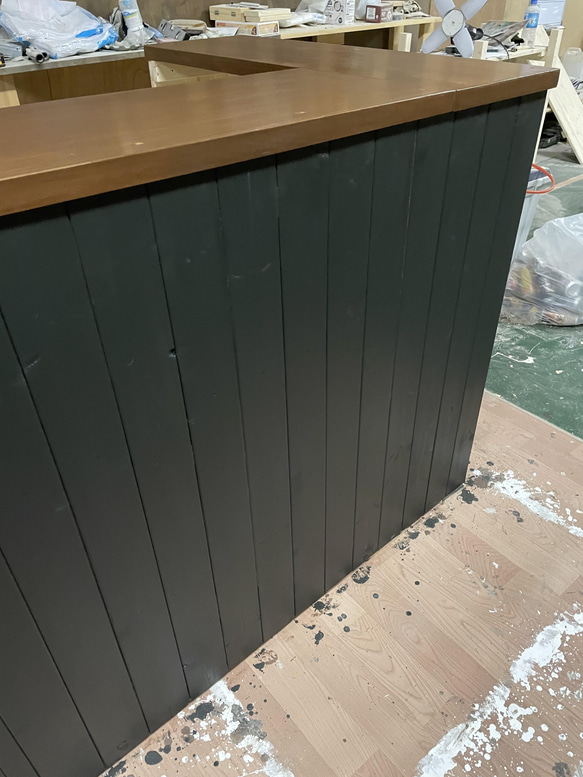 L型カウンター　　レジカウンター 