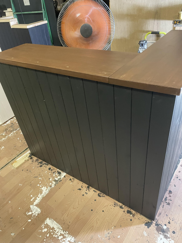 L型カウンター　　レジカウンター 