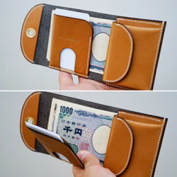 flap mini wallet [ green ] オコシ金具 ver. 10枚目の画像