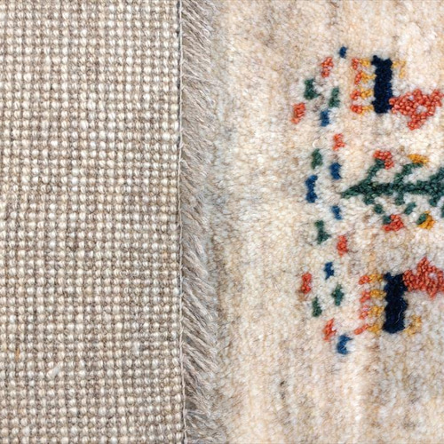 完売】ペルシャ ギャッベ リビング 198x150cm アイボリー 生命の木